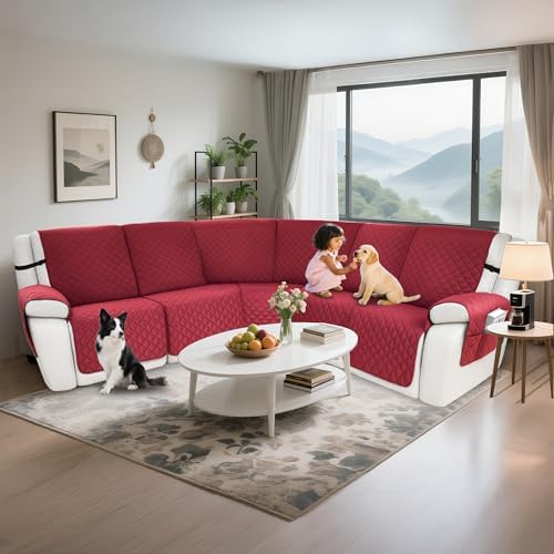 Waterproof Sectional Reclining Couch Covers L Shaped Recliner Sectional Sofa - Image 2