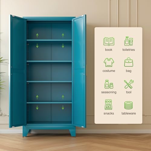 Washsemba 71'' Farmhouse Metal Storage Cabinet - Image 6