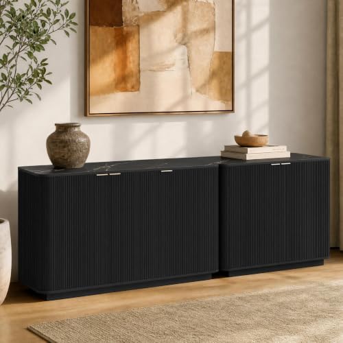 KISLOT 86.5" Fluted Buffet Sideboard by Kislot
