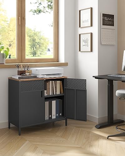 SONGMICS Set of 2 Storage Cabinet, Sideboard - Image 2