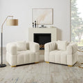 VANOMi Living Room Chair Set of 2, Boucle Armchair by VANOMi