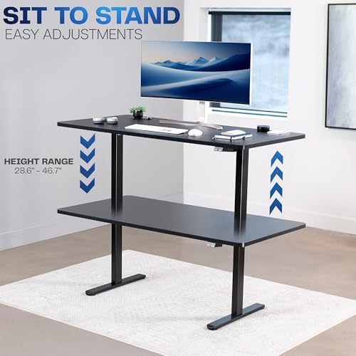 VIVO Black 60 x 30 in Standing Desk, DESK-KIT-0B6B - Image 6