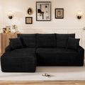 85" L Shaped Cloud Boneless Sectional Couches by Unknown