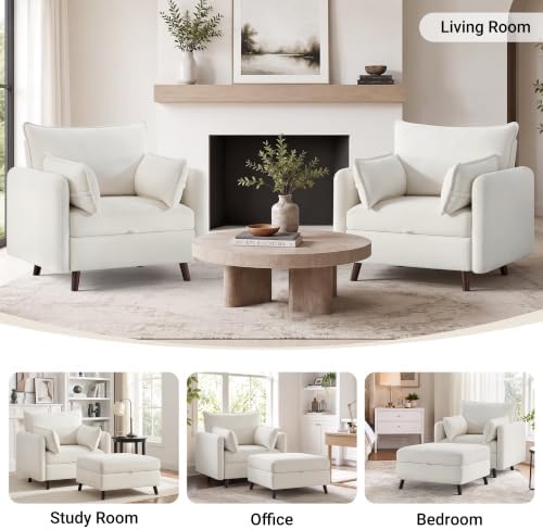 Set of 2 Oversized Accent Chair - Image 5