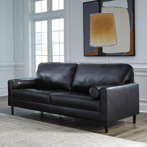 Signature Design by Ashley Bryceview Contemporary Leather Match Tufted Sofa - Image 2