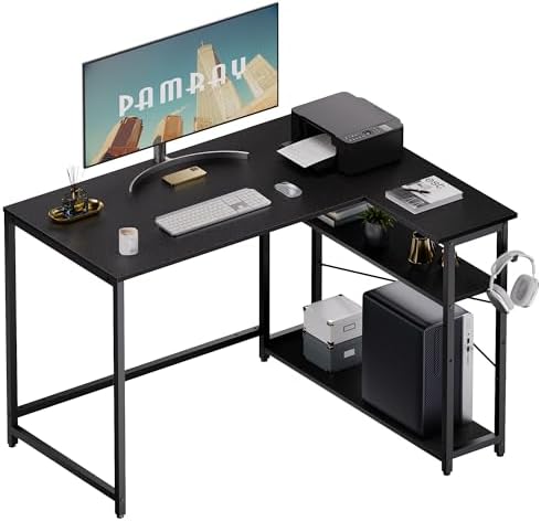 Pamray 43 Inch L Shaped Computer Desk by PAMRAY