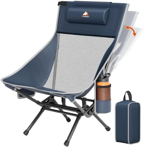 Portable Folding Rocking Camping Chair by HAAGEEP