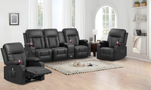 3 Seat Recliner Sofa and 2PC Recliner Chairs by ADDEASETOYOURDAYALLINYONISEE