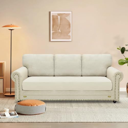 MAXIJIN Velvet Stretch Couch Cushion Covers Soft Sofa Cushion Cover Replacement - Image 2