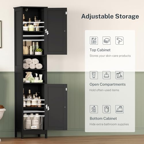 TEENFON 67" Tall Bathroom Cabinet - Image 6