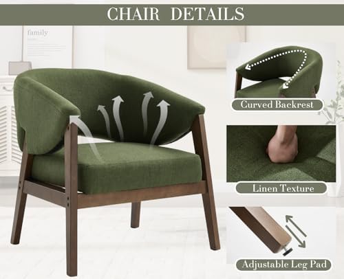 CIMOTA Mid Century Modern Accent Chair - Image 2