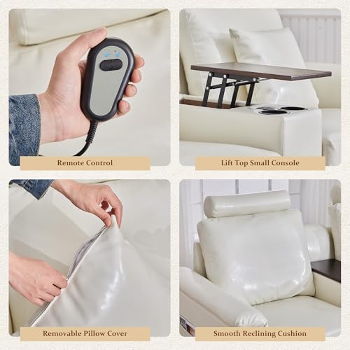 ORRD Power Reclining Sectional Sofa, Electric 3 Seat Recliner - Image 6