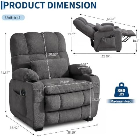 Garvee Oversized Power Recliner Chair - Image 2