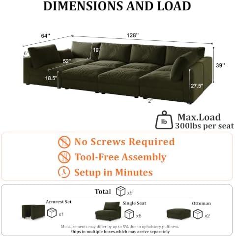 Cloud Modular Sectional Sleeper Sofa - Image 2