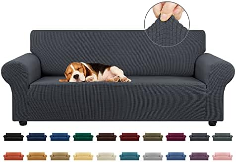 KEKUOU Stretch Couch Covers for Sofa, 3 Cushion Couch Slipcover by KEKUOU