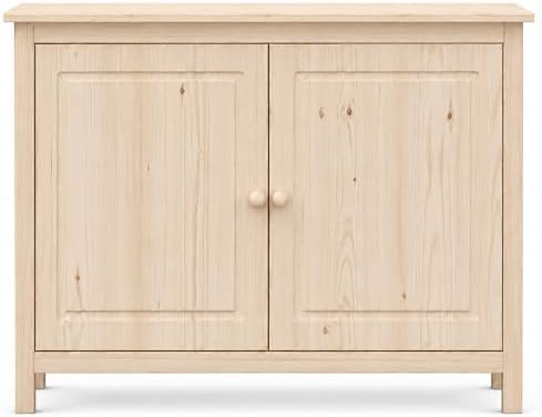 From the Tree Furniture 44" Wide Solid Pine Shaker Sideboard Buffet Cabinet — - Image 3