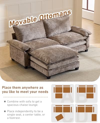 Karl home 88" 2-Seat L-Shaped Sectional Couch - Image 3