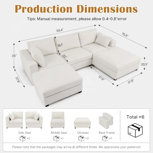 Oversized Modular Sectional Sofa - Image 2