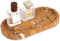Natural Marble Tray Oval, Rainforest Brown by Unknown