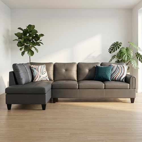 L-Shaped Sectional Sofa, Modern 4-Seat Couch - Image 5