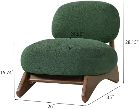 Christopher Knight Home Dina Low Profile Modern Accent Chair, Upholstered - Image 2