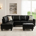 Faux Leather Sectional Couches for Living Room by Topcomfy