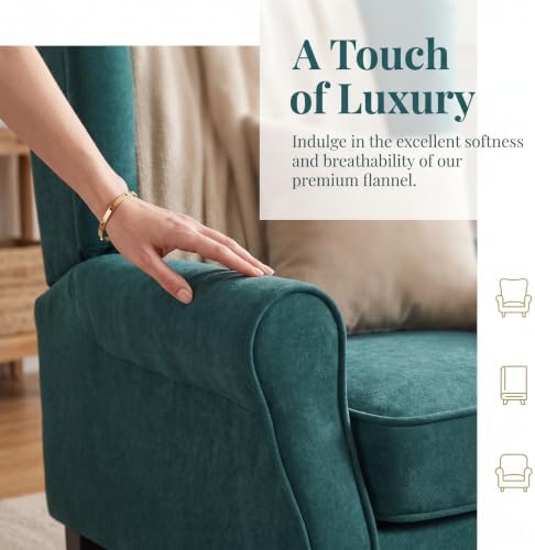 NicBex Tufted Wingback Accent Manual Single Lounge Recliner Chair - Image 3