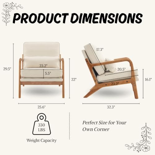 Karl home Mid-Century Modern Accent Reading Chair - Image 2