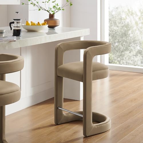Modway Winslow Performance Velvet Counter Stool - Image 2