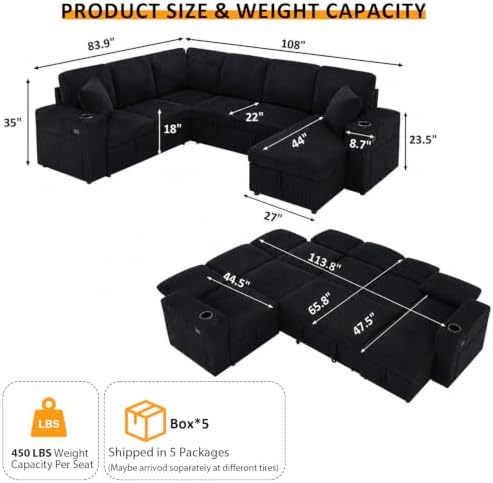 Modular Sectional Sleeper Sofa - Image 3