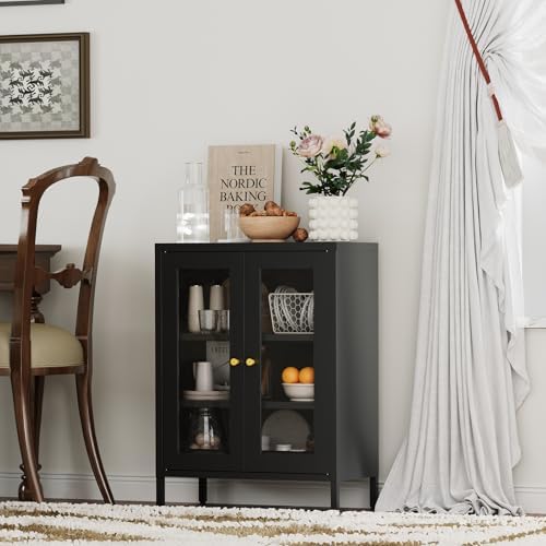 Metal Bathroom Storage Cabinet, Small Metal Cabinets - Image 3