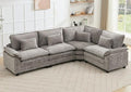 Oversized Modular Sectional Sofa Set, Convertible Deep Seat Cloud Couch by Unknown