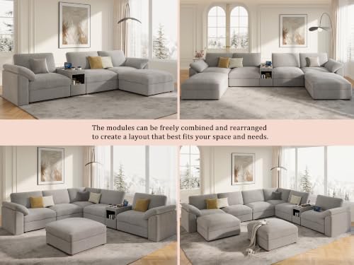 EASE MOOSE Sectional Modular Sofa, Oversized L Shape Sectional Couch - Image 5