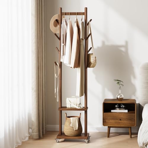 Yoobure Solid Wood Coat Rack Freestanding by Yoobure