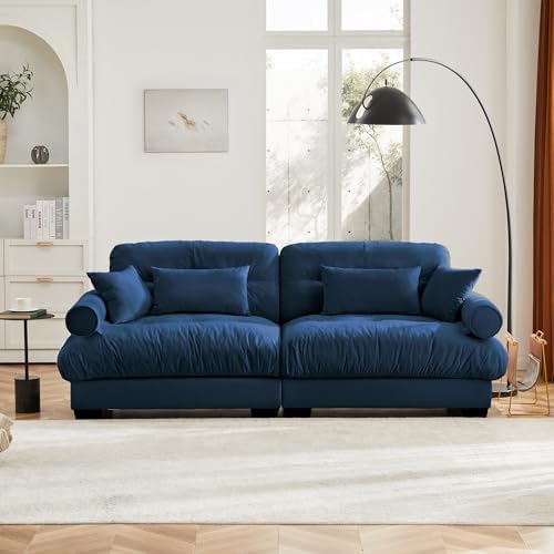 94" Modular Sectional Sofa, Velvet Upholstered Couches - Image 3