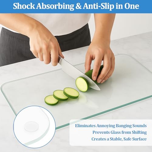 Clear Glass Table Top Pads Two Sizes Non-Adhesive Silicone Rubber Bumpers - Image 5