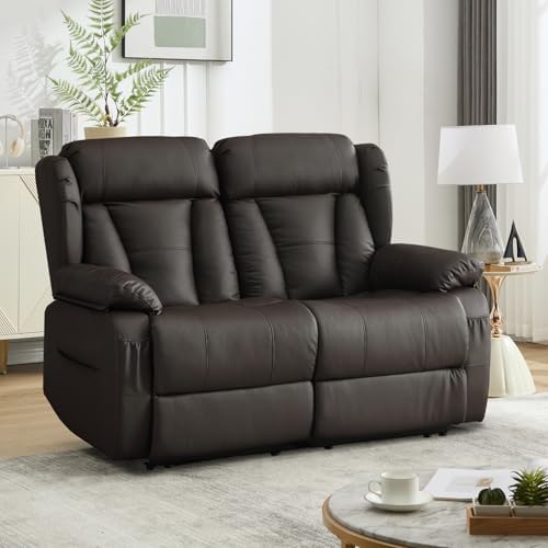 56.7" Reclining Loveseat Sofa, RV Loveseat Recliner Couch - Image 2