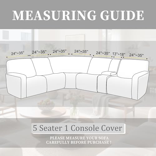 100% Waterproof Sectional Recliner Couch Covers - Image 3