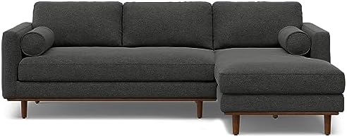 SIMPLIHOME Morrison 102" Wide Polyester Fabric Right-Facing Sectional Sofa by SimpliHome