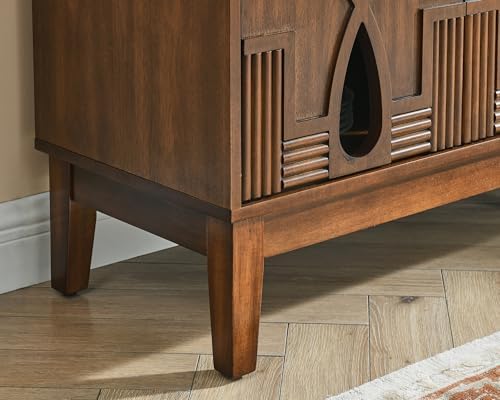 LKTART 60" Mid Century Modern Sideboard Buffet, Credenzas Storage Cabinet - Image 6