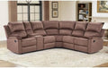 EBELLO Manual Reclining L-Shaped Sectional Sofa Set, Soft Microfiber Recliner by EBELLO