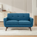 56" Small Loveseat Sofa Mid Century Modern Mini Love Seat by KINGFUN-Anexcitingoption