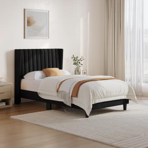 Yaheetech Twin Bed Frame with Headboard - Image 3