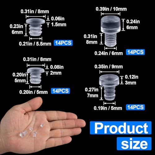 ANCIRS 56 Pcs Glass Top Table Bumpers - Image 2