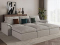 EASE MOOSE 115" Cloud Sleeper Sofa, Boneless Modular Couch by EASEMOOSE