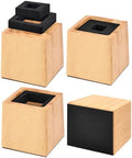 Wooden Bed Risers 4 Inch Heavy Duty, Support 2500 lbs by OYMVEKIK