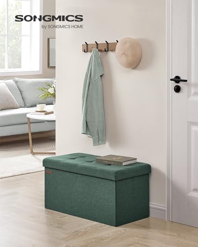 SONGMICS 30 Inches Folding Storage Ottoman Bench, Load 660 lb - Image 2