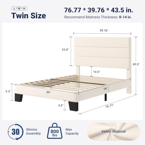 Allewie Twin Size Platform Bed Frame - Image 2