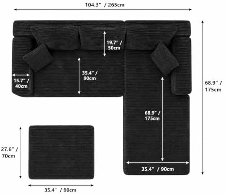 Boneless Couch Modular Sectional Sofa Cloud Couch - Image 2