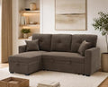 Eafurn Tufted Sectional Sleeper Sofa Pull Out Couch Bed by EAFURN